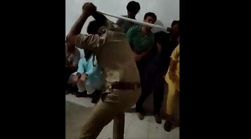 UP, VIOLENCE IN UP, POLICE LOCKUP, SALABH MANI, BJP LEADER, CM YOGI, BATON ON MISCREANTS