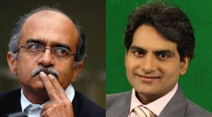 Prashant Bhushan| Sudhir Chaudhary| twitter |