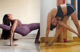 Ashram 3 Esha Gupta, World Yoga Day