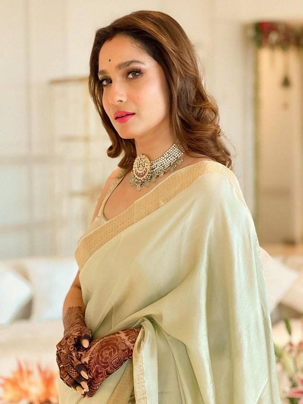 ankita saree look