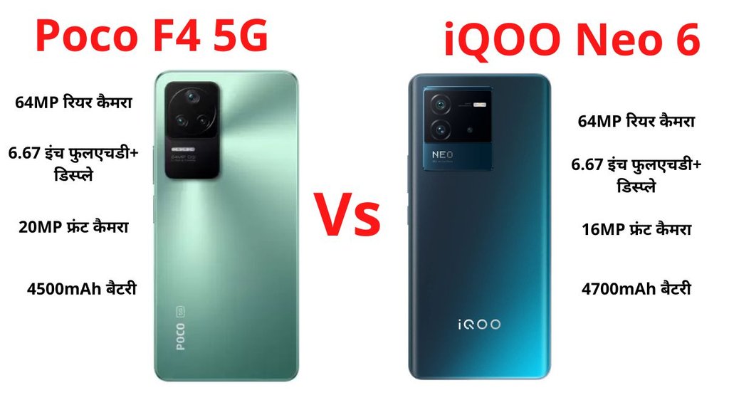iqoo neo 6 vs poco f4 5G