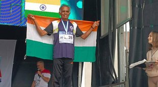 CPI M leader MJ Jacob Kerala Legislative Assembly World Masters Athletics Championship 2022 Tampere Finland