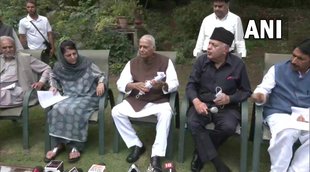 Farooq Abdullah, Yashwant Sinha, Mehbooba Mufti