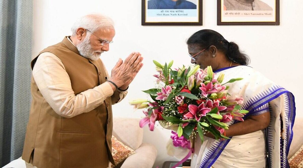 Draupadi Murmu, Ramnath Kovind, Narendra Modi