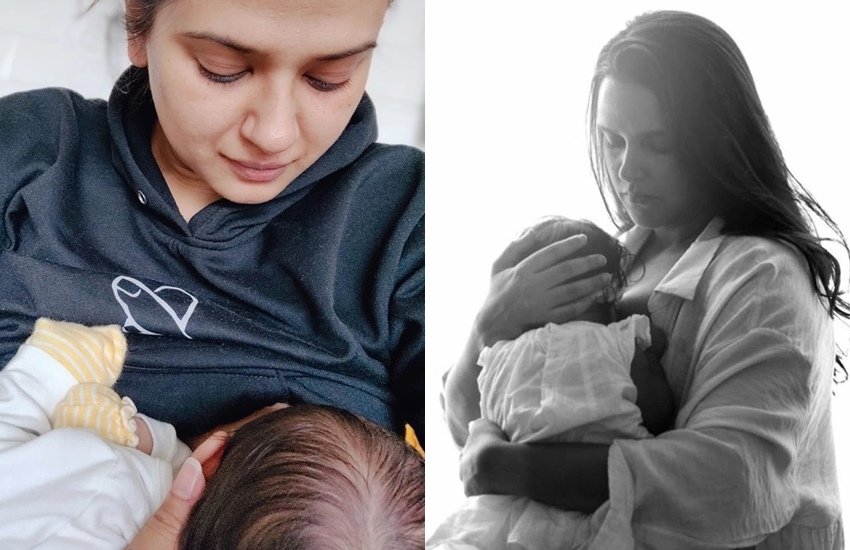 TV Actress Breastfeeding Photos: फिल्म और टीवी की कई एक्ट्रेसेस (Film and TV Actresses) ऐसी हैं जिन्होंने रूढ़िवादी सोच को तोड़ा है। इन एक्ट्रेसेस ने समाज से बिना डरे अपनी लाइफ से जुड़ी कई ऐसी बातें या तस्वीरें शेयर की हैं जिनकी वजह से हर जगह इनकी चर्चा होने लगी। इसकी वजह से एक्ट्रेसेस को ट्रोल (Actresses Troll) भी होना पड़ा लेकिन वह अपनी बात पर अडिग रहीं। ब्रेस्टफीडिंग (Breastfeeding) भी ऐसा ही मुद्दा है। अपने बच्चों को ब्रेस्टफीडिंग करवाते हुए कई एक्ट्रेसेस तस्वीरें (Actress Breastfeeding Photos) शेयर कर चुकी हैं। आइये देखते हैं इस लिस्ट में कौनसी एक्ट्रेसेस शामिल हैं -