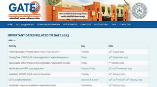 GATE 2023 Registration। GATE 2023 schedule। GATE Exam 2023