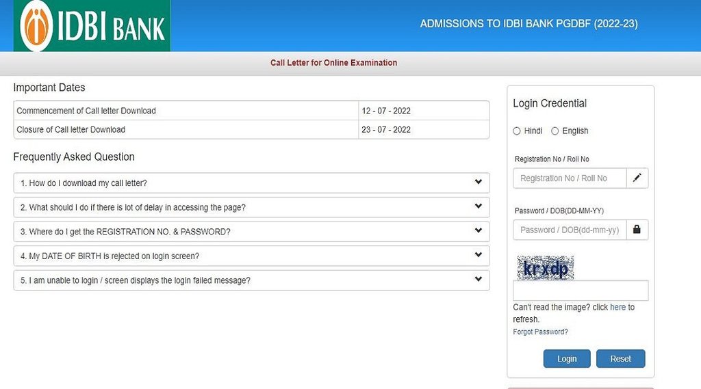 IDBI Assistant Manager Exam 2022, IDBI Assistant Manager Admit Card 2022 , IDBI