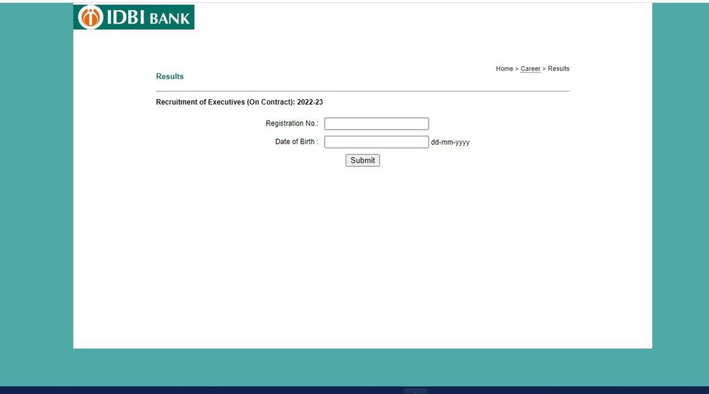 idbi, idbi bank, idbi executive result 2022