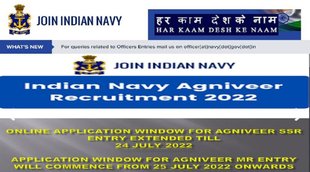 Indian Navy Agniveer MR Recruitment 2022, Indian Navy Agniveer Recruitment 2022, Agniveer MR Recruitment 2022