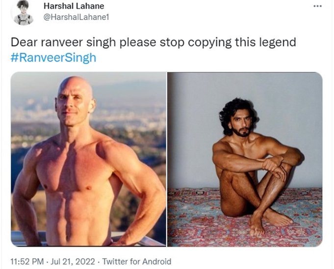 रणवीर का कहना है कि मुझे इन सब से फर्क नहीं पड़ता है। 