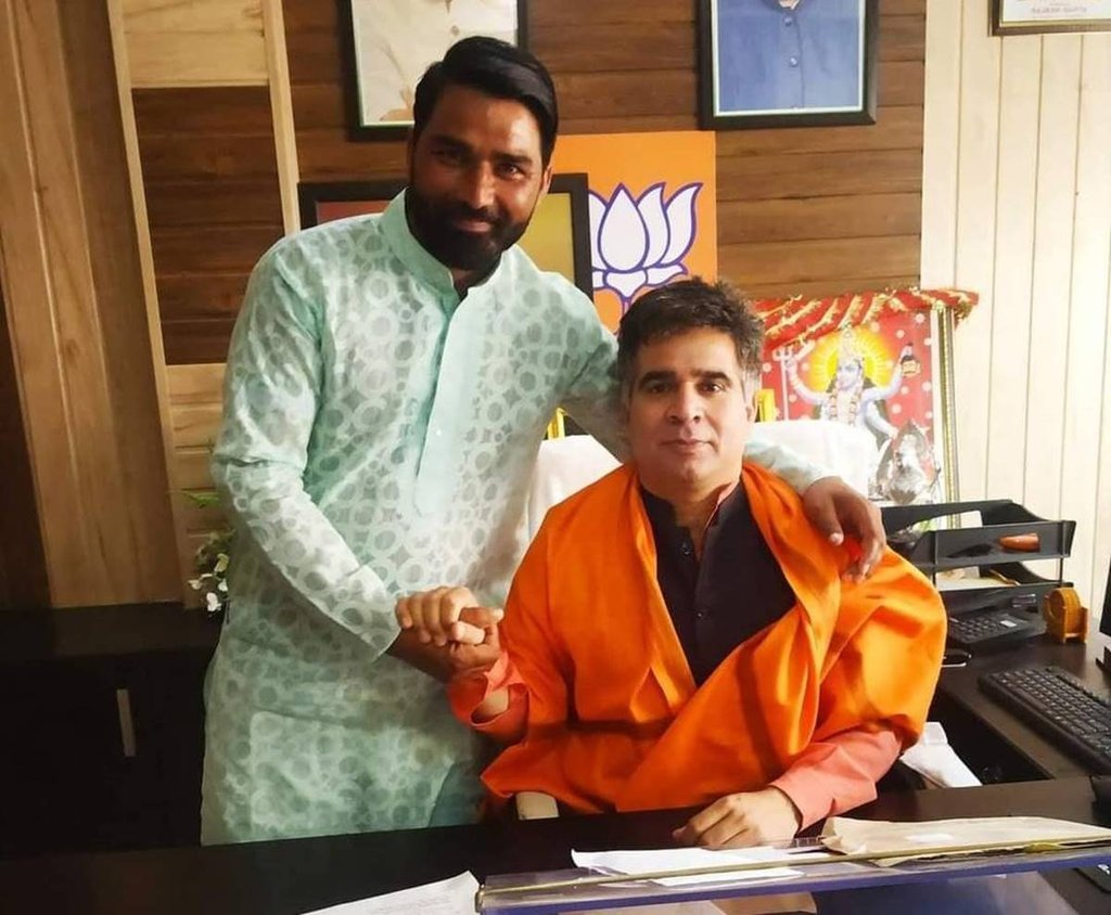 Ravindra Raina With Talib Hussain Photo| Talib hussain BJP| Talib Hussain News| Talib Hussain Today|