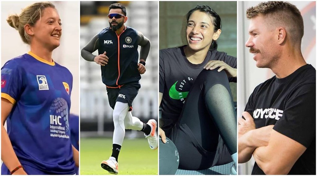 Sarah Taylor Virat Kohli Smriti Mandhana David Warner