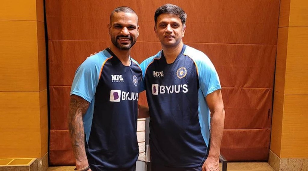 Shikhar Dhawan and Rahul Dravid