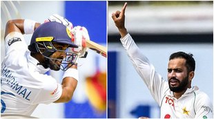 Sri Lanka vs Pakistan Dinesh Chandimal Mohammad Nawaz SL vs PAK