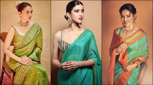 Teej 2022, Teej 2022 Green Outfit, Green Outfit, Bollywood actress green look,