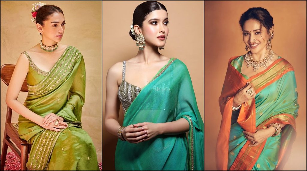 Teej 2022, Teej 2022 Green Outfit, Green Outfit, Bollywood actress green look,