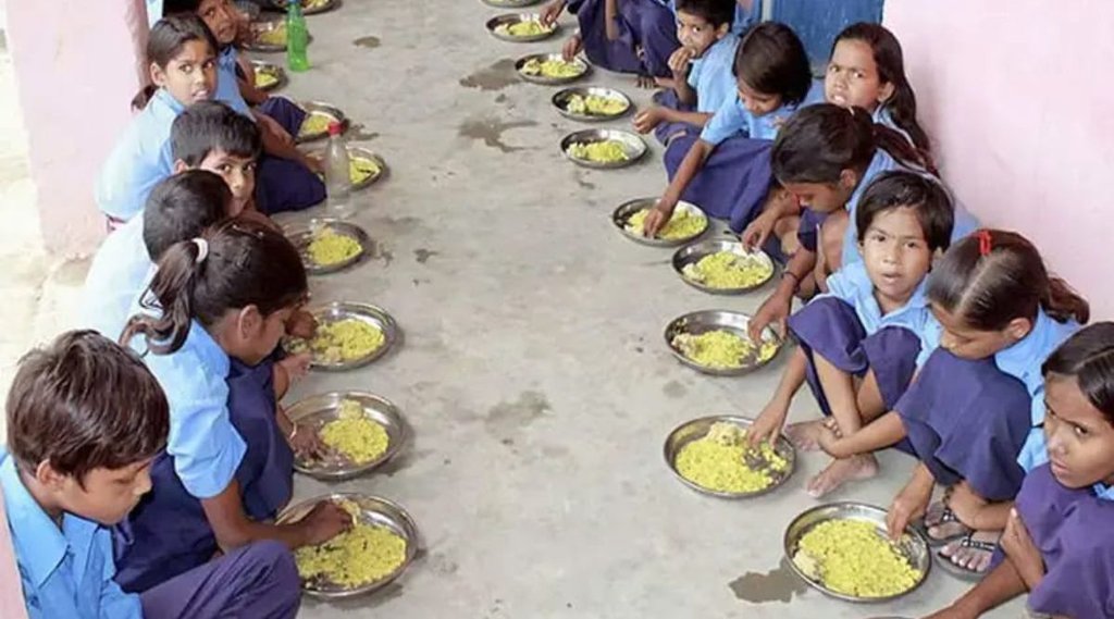 mid day meal| uttar pradesh| basti|