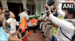 abvp protest| karnataka| Praveen Nettaru