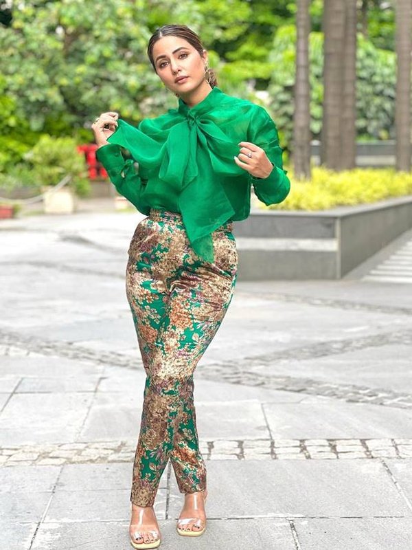 hina khan in co ord dress