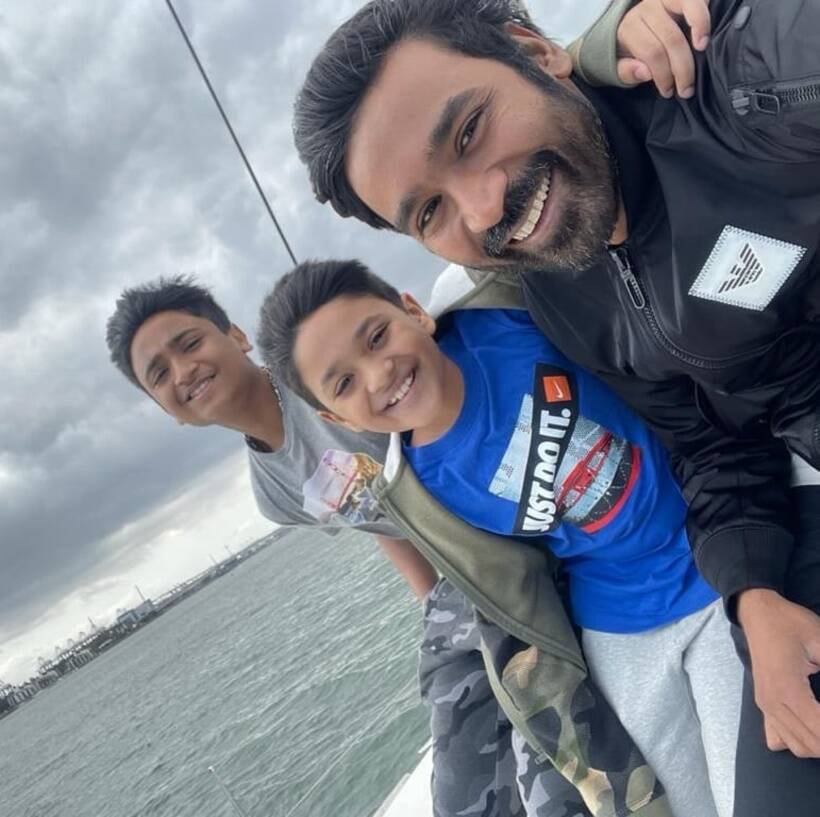 Dhanush with sons
