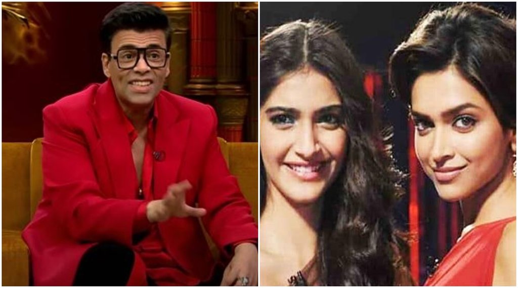 karan johar, deepika padukone, sonam kapoor