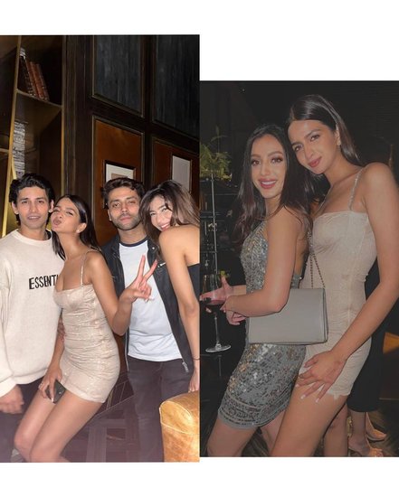 इन तस्वीरों में आर्यन खान और इसाबेल कैफ भी नजर आए।