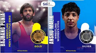 Bajrang Punia Anshu Malik CWG 2022 Commonwealth Games Birmingham 2022 Commonwealth Games