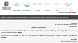CA Foundation Result 2022, CA Foundation Result 2022 date, CA Foundation Result