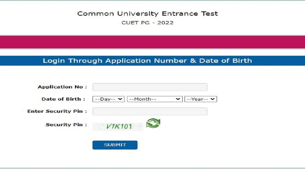 CUET PG एडमिट कार्ड 2022 जारी, CUET PG Admit Card 2022