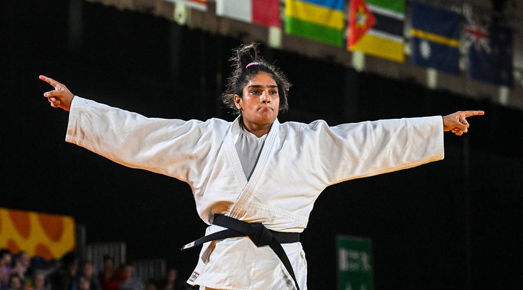 CWG 2022 India Tulika Mann Scotland Sarah Adlington Women 78 kg final