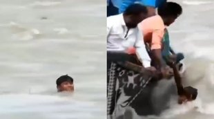 child rescue in Bangladesh River