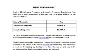 icsi cs result 2022, icsi cs june result 2022, icsi result
