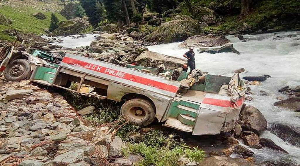 ITBP Bus Accident, Pahalgam Road Accident, Kashmir ITBP Bus Accident