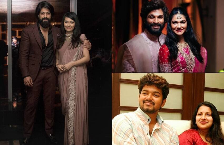 साउथ फिल्म इंडस्ट्री (South Film Industry) के सुपरस्टार फिल्मों के साथ-साथ अपनी लव लाइफ में भी सफल रहे हैं। कई स्टार्स ऐसे हैं जिन्होंने अपने पहले प्यार से ही शादी की है और आज खुशहाल जिंदगी बिता रहे हैं। अल्लू अर्जुन (Allu Arjun), रामचरण (Ram Charan), केजीएफ (KGF) स्टार यश (Yash) समेत साउथ इंडस्ट्री के कई ऐसे स्टार्स हैं जिन्होंने अपने पहले प्यार से ही शादी रचाई है।