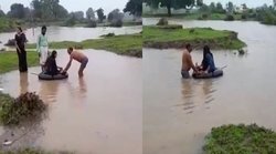 कहां हैं गंगा पुत्र मोदी? शिवराज के सूबे में ट्यूब पर बैठकर नदी पार करती दिखी गर्भवती तो लोगों ने पूछा सवाल
