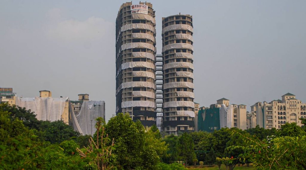 supertech twin towers | noida tower demolition | twin tower demolition