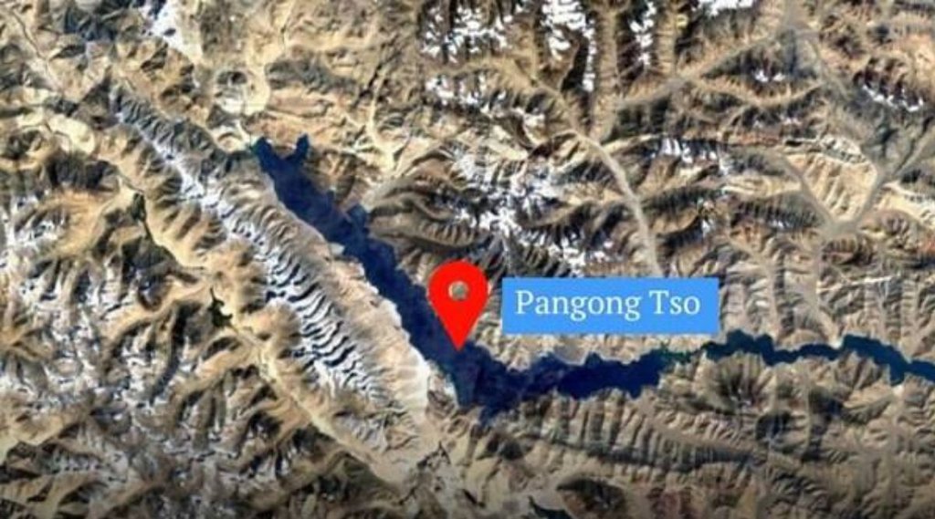 Pangong Lake, towers China, Roads bridges China