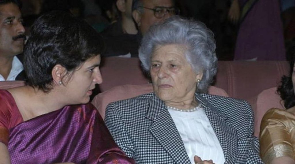 sonia gandhi mother death, Paola Maino, rahul gandhi grandmother