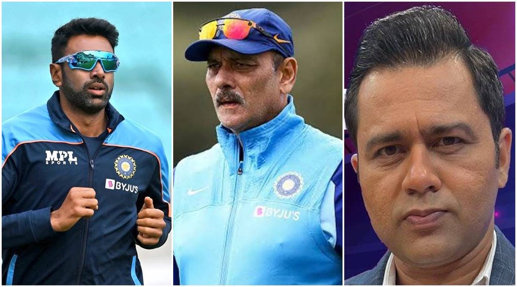 Ravi Shastri Ravichandran Ashwin aakash chopra Ravi Shastri Ravichandran Ashwin aakash chopra