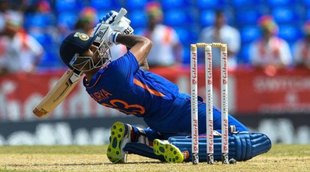 Suryakumar Yadav during his knock against West Indies on Tuesday