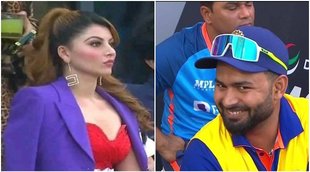 Urvashi Rautela Rishabh Pant India Vs Pakistan Watch Video1