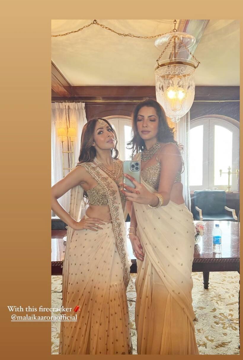 Malaika Arora posted with Antara Motiwala Marwah