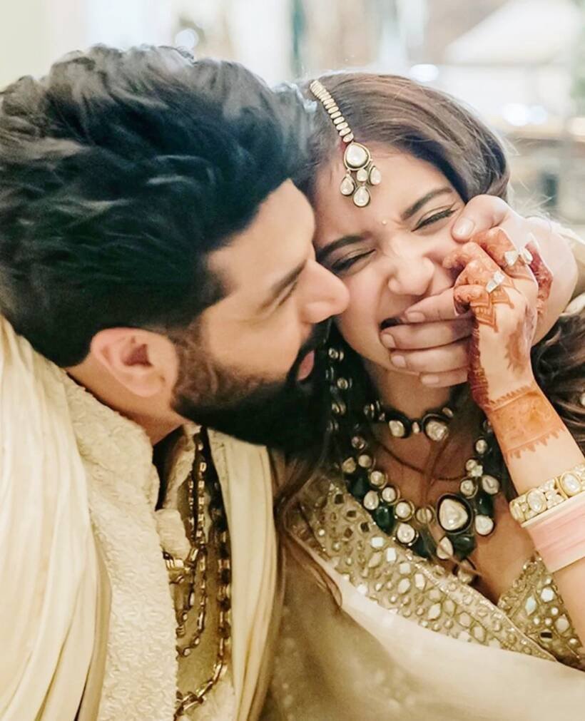 newlyweds Kunal Rawal and Arpita Mehta