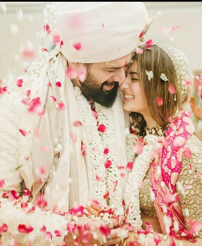 newlyweds Kunal Rawal and Arpita Mehta