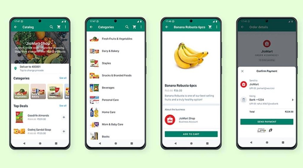 Jio meta partnership, WhatsApp-Jiomart