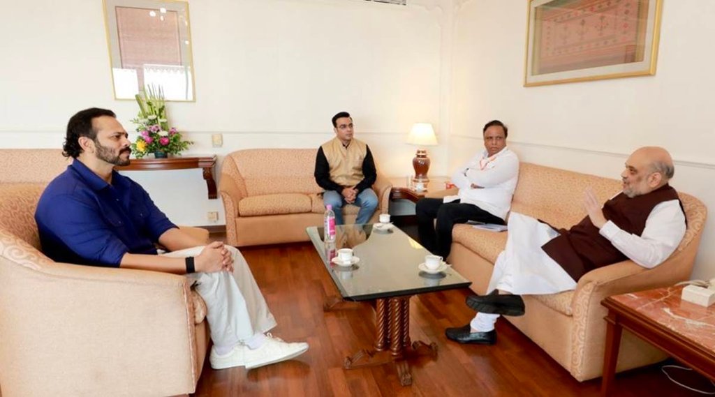 Amit Shah Rohit Sheety Viral Photo| Amit Shah News| Rohit Shetty With Amit Shah Photo|