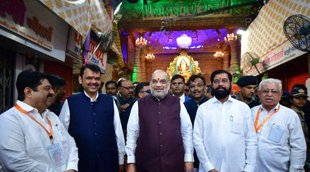 Amit Shah in Mumbai
