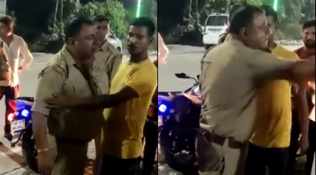 Uttar Pradesh | SI Slaps Man | Amroha | अमरोहा