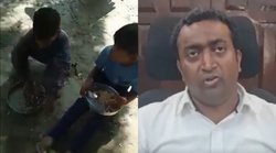 वायरल विडियो: मिड डे मील में अयोध्या के स्कूल में चावल-नमक खाते दिखे छात्र