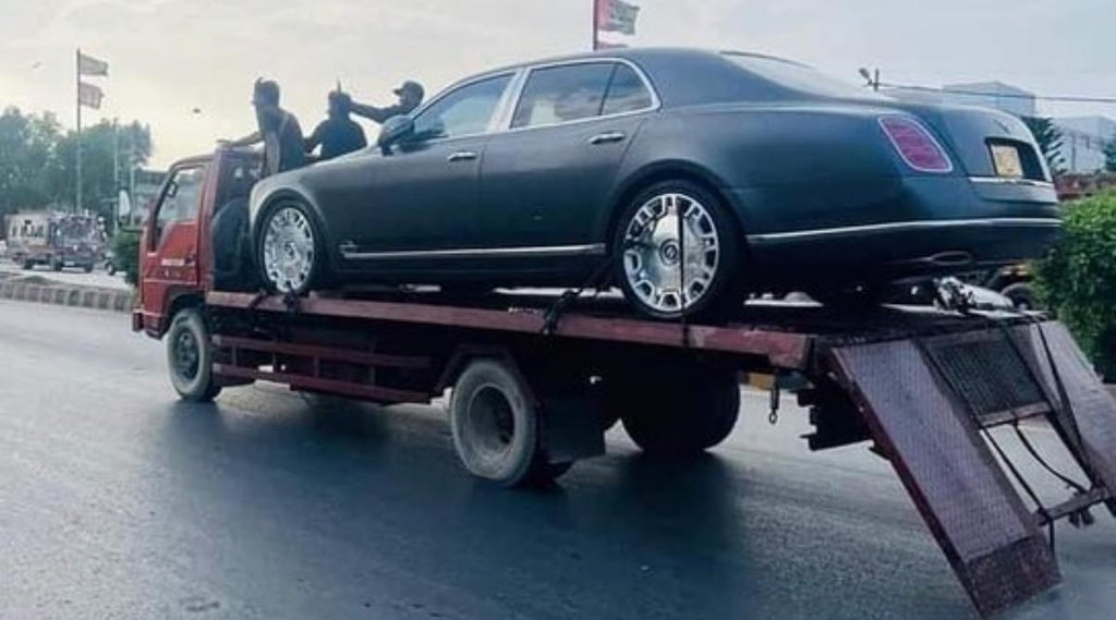 Bentley Mulsanne Car | London | Karachi | लंदन से चुराई गई बेंटले मल्सैन कराची से बरामद